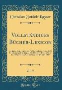 Vollständiges Bücher-Lexicon, Vol. 23
