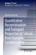 Quantitative Recombination and Transport Properties in Silicon from Dynamic Luminescence