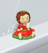 Badespaß mit Erdbeerinchen. Badefigur aus Gummi mit Quietscher