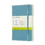 Moleskine Notebook P/A6, Plain, Hard Cover, Reef Blue