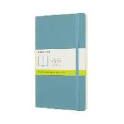 Moleskine Notebook L/A5, Plain, Soft Cover, Reef Blue