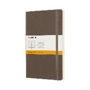 Moleskine Notebook L/A5, Ruled, Soft Cover, Earth Brown