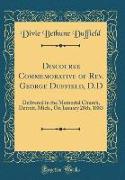 Discourse Commemorative of Rev. George Duffield, D.D