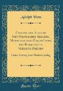 Catalog von Alt-und Neufürstlichen Thalern, Medaillen und Goldmünzen mit Beigefügten Verkaufs-Preisen