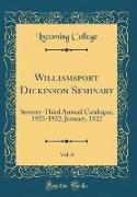 Williamsport Dickinson Seminary, Vol. 6