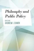 Philosophy and Public Policy