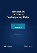 Research on the Laws of Contemporary China Volume 1: 1949-1978