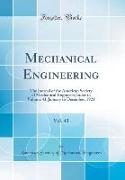 Mechanical Engineering, Vol. 43