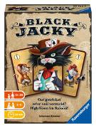 Ravensburger 20784 - Black Jacky, Bluffen ab 10 Jahren, Kartenspiel für 2-6 Spieler, Gesellschaftsspiel im Saloon, Kartentricks