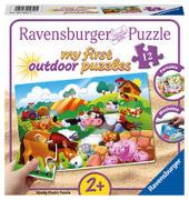 Ravensburger Kinderpuzzle - 05609 Liebe Bauernhoftiere - my first outdoor puzzles mit 12 Teilen - Puzzle für Kinder ab 2 Jahren