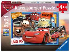 Ravensburger Kinderpuzzle - 07819 Disney Cars - Puzzle für Kinder ab 4 Jahren, Disney Puzzle mit 2x24 Teilen