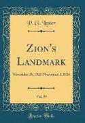 Zion's Landmark, Vol. 59