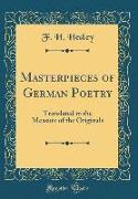 Masterpieces of German Poetry