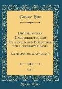 Die Deutschen Handschriften der Oeffentlichen Bibliothek der Universität Basel, Vol. 1