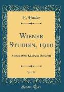 Wiener Studien, 1910, Vol. 32