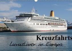 Kreuzfahrtschiffe in Europa (Wandkalender 2016 DIN A3 quer)