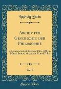 Archiv für Geschichte der Philosophie, Vol. 5