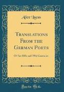 Translations From the German Poets