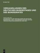 Sachregister zu den Verhandlungen des Deutschen Bundestages 1. und 2. Wahlperiode (1949¿1957) und den Verhandlungen des Bundesrates (1949¿1957)