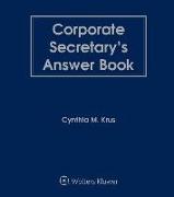 Corporate Secretary's Answer Book: 2018 Edition
