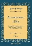 Alemannia, 1883, Vol. 11