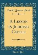 A Lesson in Judging Cattle (Classic Reprint)