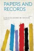 Papers and Records Volume 1