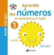 Bebé bilingüe. Aprende los números en castellano y en inglés