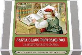 Santa Claus Postcard Box - 36 Unique Vintage Postcards