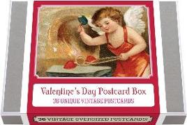 Valentine's Day Postcard Box - 36 Unique Vintage Postcards