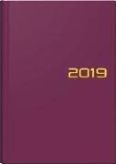 Brunnen Buchkalender 2020, Balacron bordeaux A5