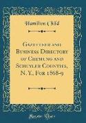 Gazetteer and Business Directory of Chemung and Schuyler Counties, N. Y., for 1868-9 (Classic Reprint)
