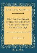 First Annual Report of the New York State College of Forestry, for the Year 1898