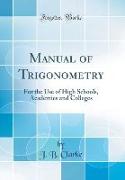 Manual of Trigonometry