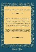 Proceedings of the Grand Lodge of Ancient Free and Accepted Masons of Canada in the Province of Ontario