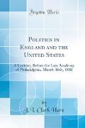 Politics in England and the United States