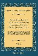 Papers Read Before the Lancaster County Historical Society, Friday, January 5, 1917, Vol. 21
