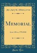Memorial: James Ellison, 1778-1820 (Classic Reprint)