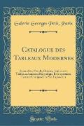 Catalogue des Tableaux Modernes