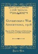 Government War Advertising, 1918