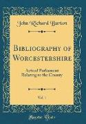 Bibliography of Worcestershire, Vol. 1