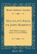 Macaulay's Essay on John Hampden