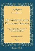 Die Verfassung des Deutschen Reiches, Vol. 4