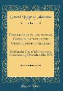 Proceedings of the Annual Communication of the Grand Lodge of Alabama