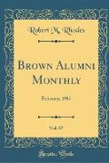 Brown Alumni Monthly, Vol. 87