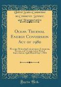 Ocean Thermal Energy Conversion Act of 1980