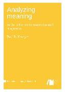 Analyzing meaning