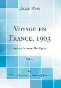 Voyage en France, 1903, Vol. 31
