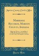 Marriage Records, Marion County, Indiana