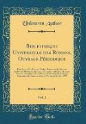 Bibliotheque Universelle des Romans, Ouvrage Périodique, Vol. 1